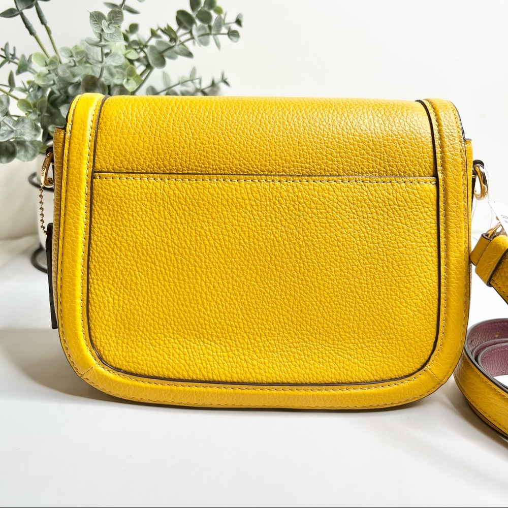 Coach Saddle Bag With Horse And Carriage Crossbody Bag 
Gold/Ochre/Vintage - Picture 8 of 11